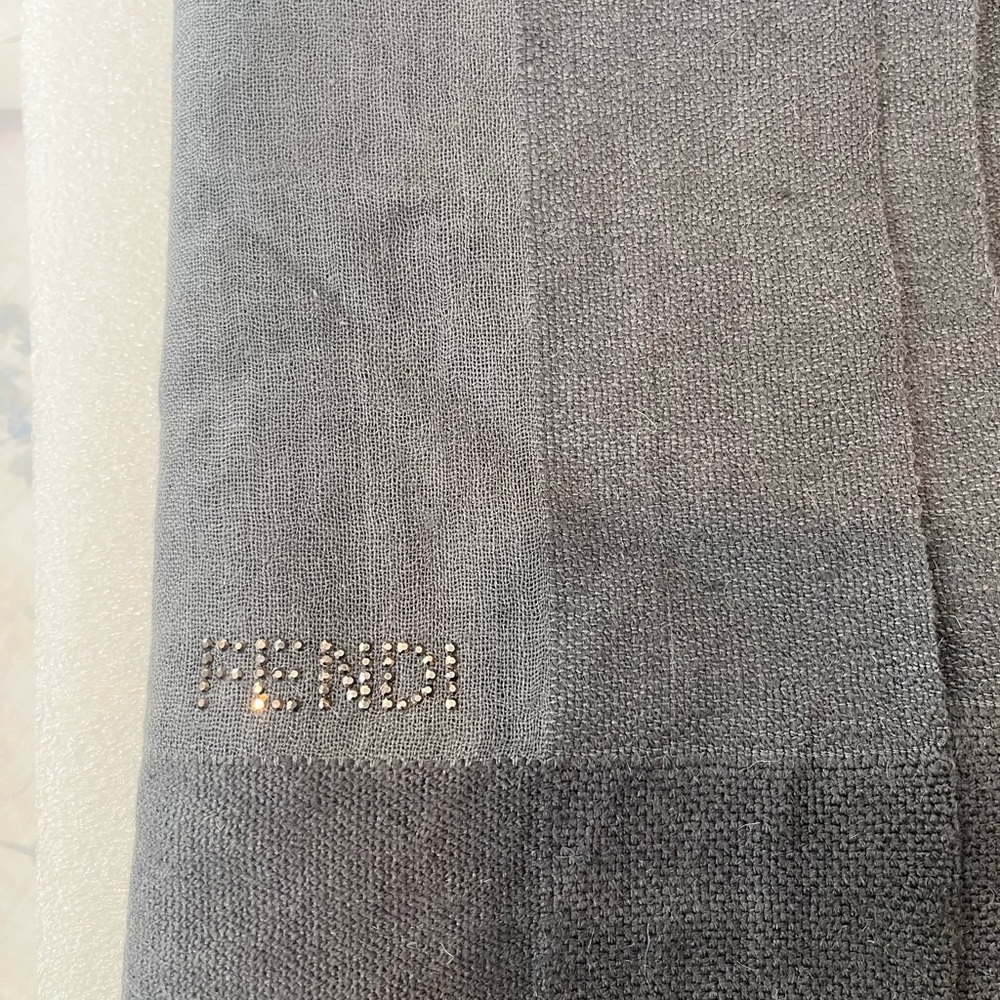 Gray Fendi Scarf
